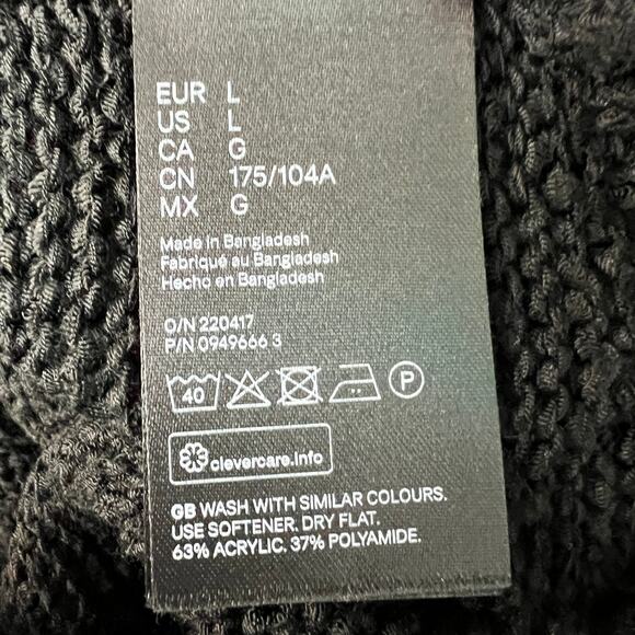 H&M Long Length Tunic Sweater Womens Large Casual Workwear Mob Wife Contemporary - Picture 9 of 11